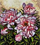 Click for more details of Tender Peonies (cross stitch) by Merejka