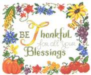Click/tap for more details of Thankful (cross stitch) by Imaginating