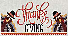 Click/tap for more details of Thanks Giving (cross stitch) by Glendon Place