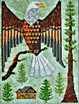 Click for more details of The Bald Eagle (cross stitch) by Cottage Garden Samplings
