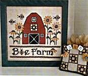 Click/tap for more details of The Bee Farm (cross stitch) by Mani di Donna