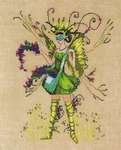 Click/tap for more details of The Berry Collector (cross stitch) by Nora Corbett