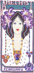 Click for more details of The Birthday Girls - February, Amethyst (cross stitch) by Classic Embroidery