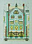 Click for more details of The Clockmaker's House (cross stitch) by Nora Corbett