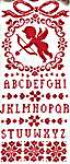Click/tap for more details of The Cupid Sampler (cross stitch) by Cherry Hill Stitchery