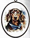 Click for more details of The Dachshund (cross stitch) by Luca - S