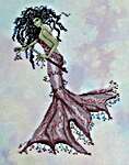 Click/tap for more details of The Dead Sea Mermaid (cross stitch) by Meridian Designs