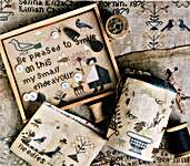 Click/tap for more details of The Dressmaker's Sewing Kit (cross stitch) by Heartstring Samplery