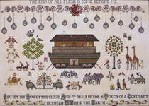 Click for more details of The Flood (cross stitch) by Plum Street Samplers