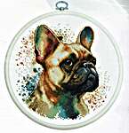 Click/tap for more details of The French Bulldog (cross stitch) by Luca - S