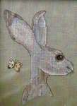 Click/tap for more details of The Hare & the Butterfly (cross stitch) by Designs by Lisa