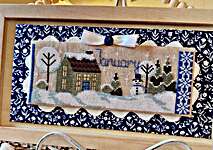 Click/tap for more details of The January House (cross stitch) by Luhu Stitches