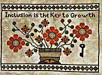 Click/tap for more details of The Key To Growth (cross stitch) by Yasmin's Made with Love