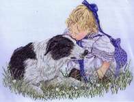 Click for more details of The Kiss (cross stitch) by Janlynn