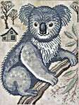 Click/tap for more details of The Koala (cross stitch) by Cottage Garden Samplings
