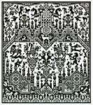Click/tap for more details of The Land of Cockayne (cross stitch) by Long Dog Samplers