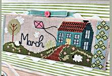 Click/tap for more details of The March House (cross stitch) by Luhu Stitches