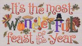 Click for more details of The Most Wonderful Feast (cross stitch) by Sue Hillis Designs