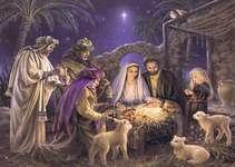 Click for more details of The Nativity (cross stitch) by Heaven and Earth Designs