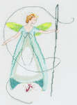 Click for more details of The Needle Fairy (cross stitch) by Nora Corbett