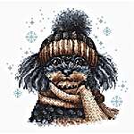 Click/tap for more details of The Poodle (cross stitch) by AVA Stitch