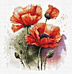 Click for more details of The Poppy Flowers (cross stitch) by Luca - S