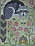Click for more details of The Raccoon (cross stitch) by Cottage Garden Samplings