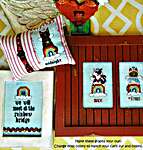 Click for more details of The Rainbow Bridge - Cat Friends (cross stitch) by Amy Bruecken
