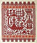 Click for more details of The Red Ship Of Lesser Commitment (cross stitch) by Ink Circles