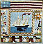 Click for more details of The Seafarer's Journey (cross stitch) by Twin Peak Primitives