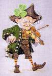 Click for more details of The Shamrock Fiddler (cross stitch) by Nimue Fee Main