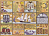 Click for more details of The Shores of Hawk Run Hollow (cross stitch) by Carriage House Samplings