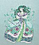 Click/tap for more details of The Snow Maiden (cross stitch) by Mirabilia Designs