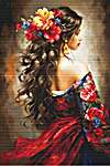 Click for more details of The Spanish Girl (cross stitch) by Luca - S