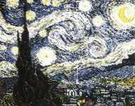 Click for more details of The Starry Night by Vincent van Gogh (cross stitch) by The Fine Arts Heritage Society