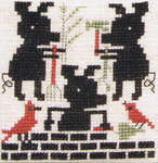Click/tap for more details of The Three Pigs (cross stitch) by The Prairie Schooler