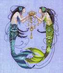 Click for more details of The Twin Mermaids (cross stitch) by Mirabilia Designs