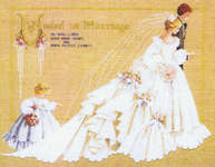 Click/tap for more details of The Wedding (cross stitch) by Lavender & Lace