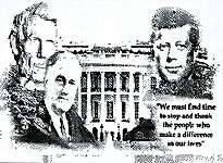 Click/tap for more details of The White House (cross stitch) by Ronnie Rowe Designs