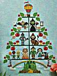 Click/tap for more details of The Wizard of Oz Tree (cross stitch) by Tiny Modernist