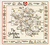 Click for more details of The Yorkshire Dales Map (cross stitch) by Sue Ryder