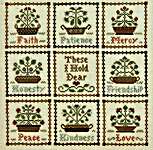 Click for more details of These I Hold Dear (cross stitch) by Little House Needleworks