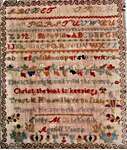 Click/tap for more details of Though He Seemeth Sleeping (cross stitch) by Lucy Beam