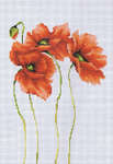Click for more details of Three Poppies (cross stitch) by Luca - S