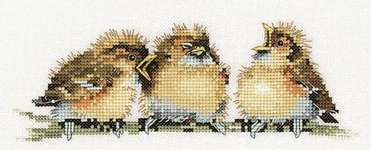 Click for more details of Three's a Crowd (cross stitch) by Valerie Pfeiffer