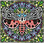 Click for more details of Tiger Moth (cross stitch) by Ink Circles
