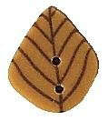 Click/tap for more details of Tiny Golden Leaf Button (beads and treasures) by Just Another Button Company