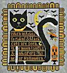 Click/tap for more details of 'Tis Near Halloween (cross stitch) by Kathy Barrick