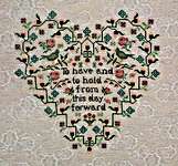 Click/tap for more details of To Have And To Hold (cross stitch) by Monticello Stitches