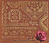 Click/tap for more details of To Remember You (cross stitch) by The Artsy Housewife